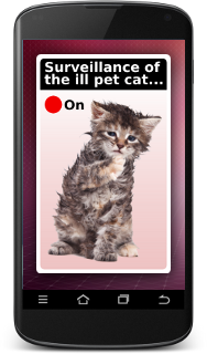 Mobile telephone running procom video widget